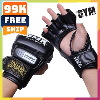 GIÁ SỐC 🎁 Găng tay MMA hở ngón 02 ⚡giá rẻ⚡ Găng tay đấm bốc hở ngón