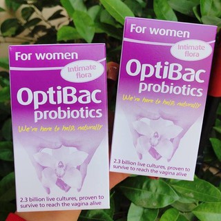 Men Optibac Tím 30v, Optibac Tím 90v hàng Uk