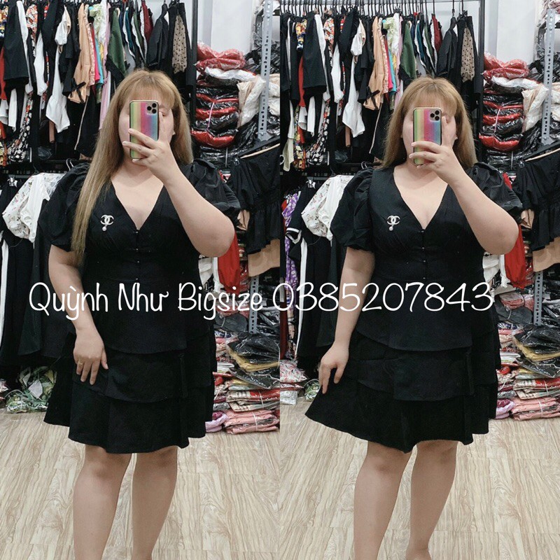 đầm chanel bigsize 55-90kg