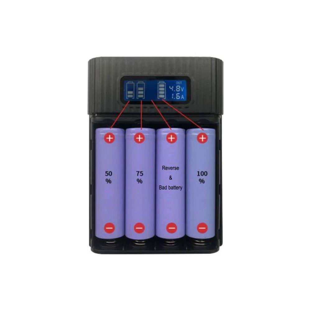 MYRONGVN Pin Sạc Dự Phòng 18650 Dự Phòng Tự Làm Có Màn Hình LCD Và Cổng USB Sạc Nhanh