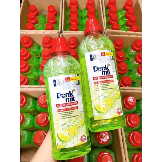 Nước Lau Sàn Gạch Denkmit Hương Chanh 1L Hàng Đức Nhập Khẩu