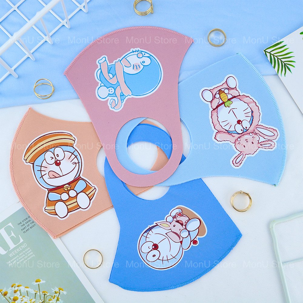 Một cái khẩu trang vải su người lớn hình DORAEMON DOREMON dễ thương cute MON0171