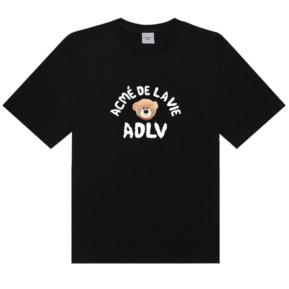 Áo thun cotton ngắn tay in chữ ADLV thời trang