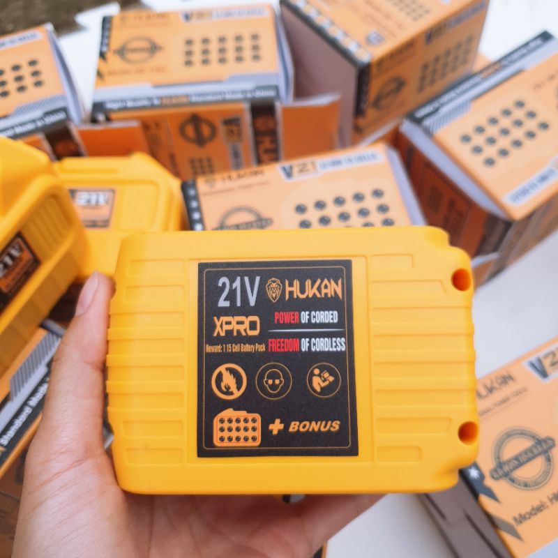 Pin 15 Cell HUKAN 6AH Siêu Bền Chân Pin Phổ Thông