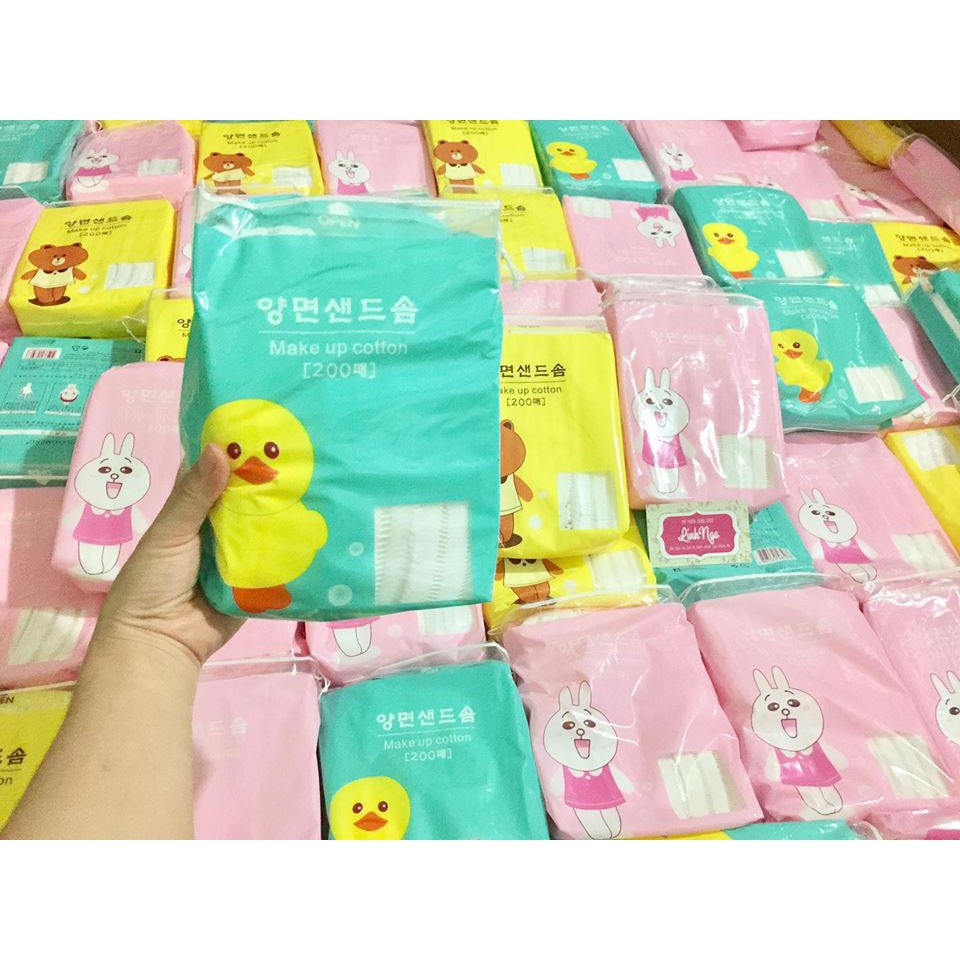 ⛔GIADUNGDUYLONG⛔ Gói 200 bông tẩy trang Muji (LOẠI MUJI)