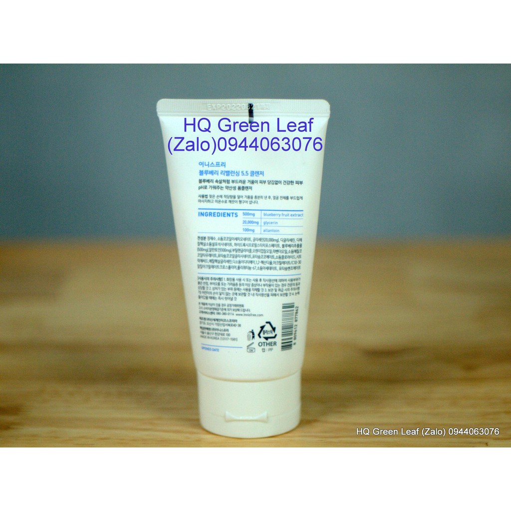 sữa rửa mặt innisfree Blueberry rebalancing 5.5 cleanser 100ml | BigBuy360 - bigbuy360.vn