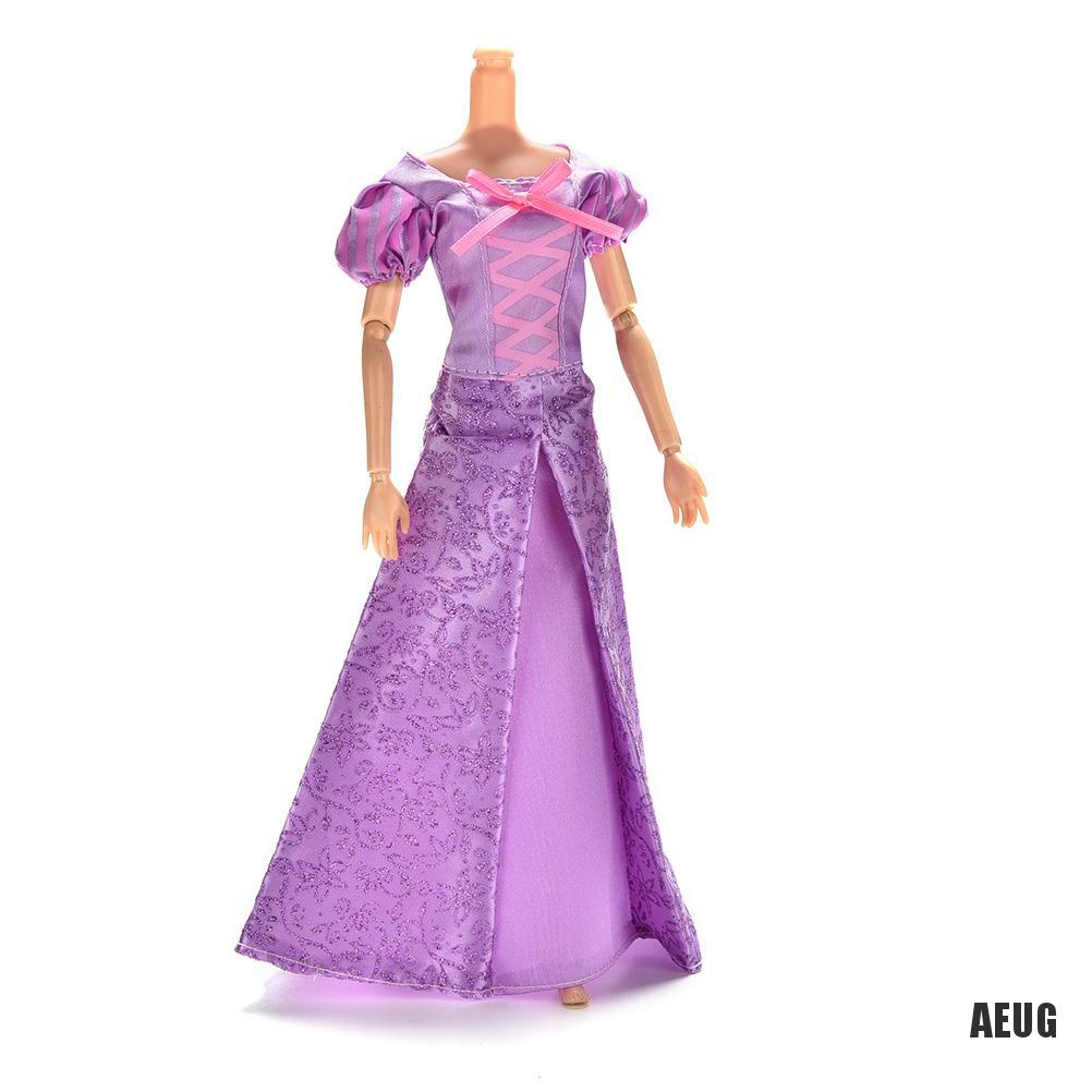 1 Đầm Công Chúa Màu Tím Cho Búp Bê Barbie