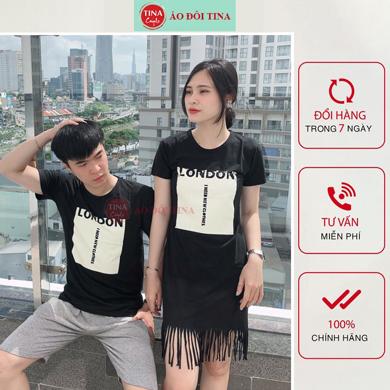 Váy Áo Phông Đôi Nam Nữ Hàng Đẹp Cotton 100% Co Giãn 4 Chiều Nhiều Màu Hàng Chuẩn Cao Cấp