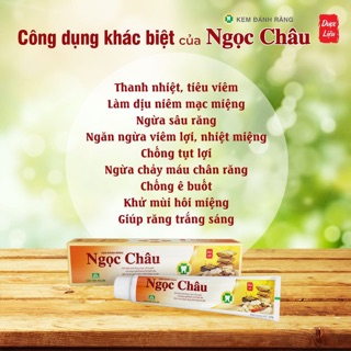 Kem đánh răng dược liệu Ngọc Châu