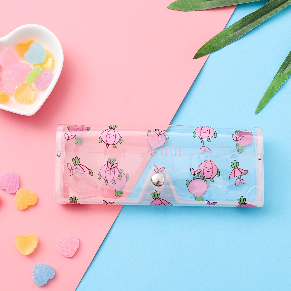 Hộp đựng kính trong suốt in hoạt hình dễ thương