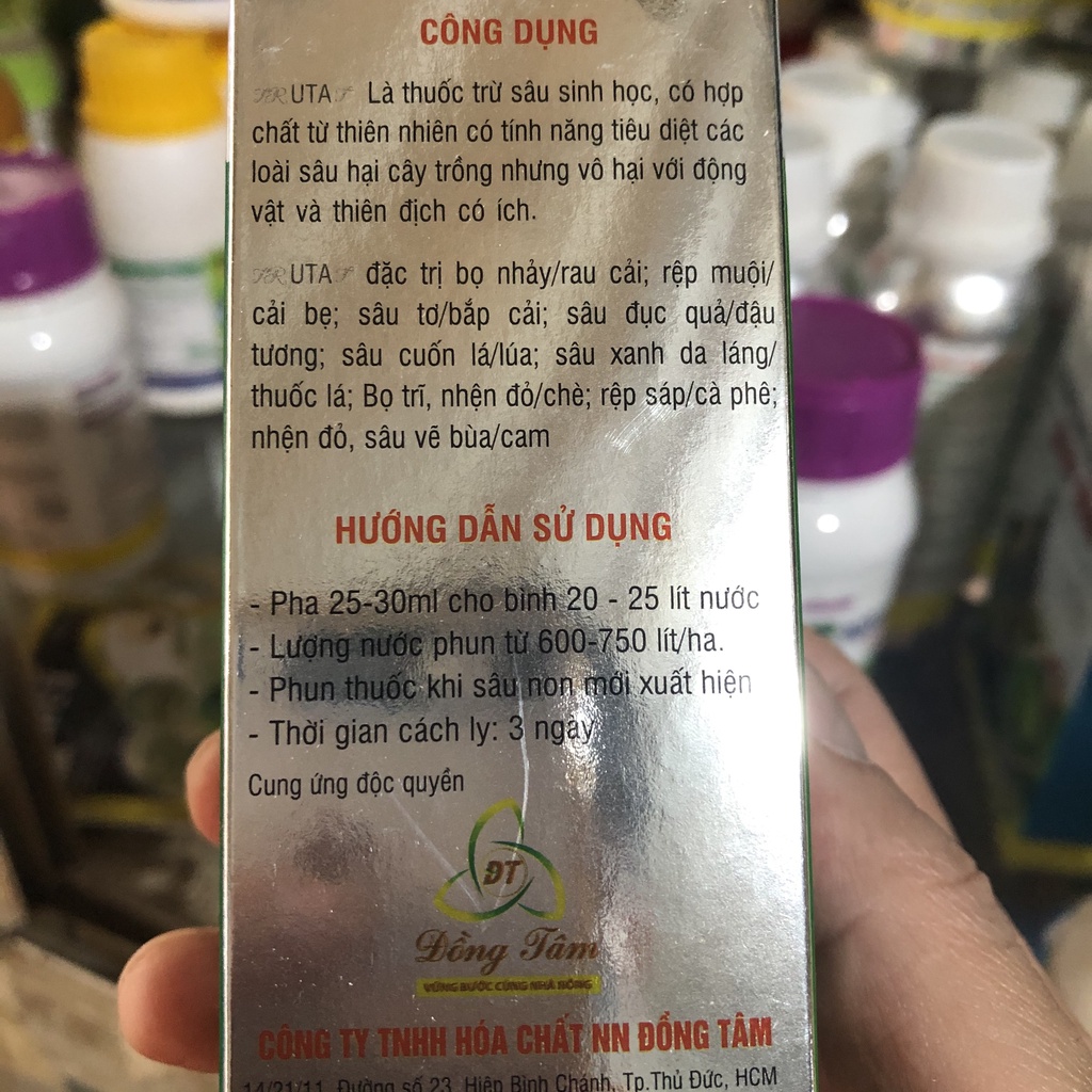 Chế phẩm sâu rầy từ thảo mộc dành cho cây trồng, diệt bọ trĩ, nhện đỏ, rầy rệp trên cây trồng hiệu Trái Cà Đỏ 60ml