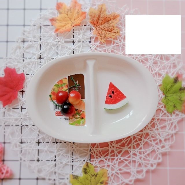 KHAY ĂN CHO BÉ CHIA 2 NGĂN🍀CHÍNH HÃNG 🍀, được làm từ nhựa PP cao cấp