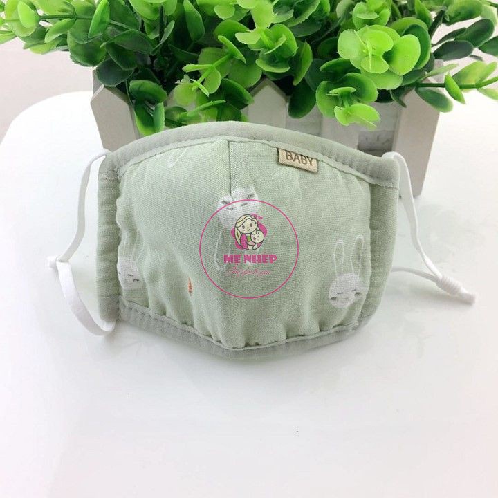 Khẩu trang vải cao cấp cho bé 100% COTTON