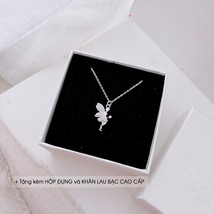 Dây chuyền bạc ATJ9082 thiết kê mặt thiên thần cao cấp , vòng cổ Angel Necklace -  ANTA Jewelry