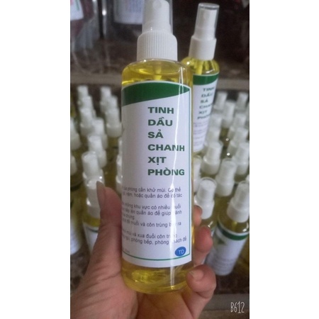 Tinh Dầu Xịt Phòng Xịt Xe Hơi Hương Chanh Sả 100ml Tinh Dầu Đuổi Muỗi Hương Thiên Nhiên