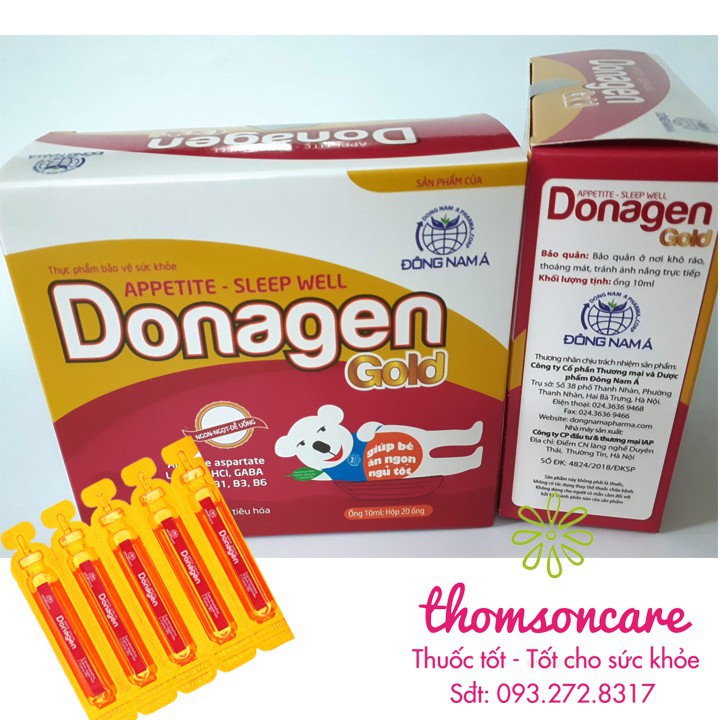 Donagen giúp trẻ ăn ngon - tăng cường hệ miễn dịch - thúc đẩy phát triển thể chất Chính hãng