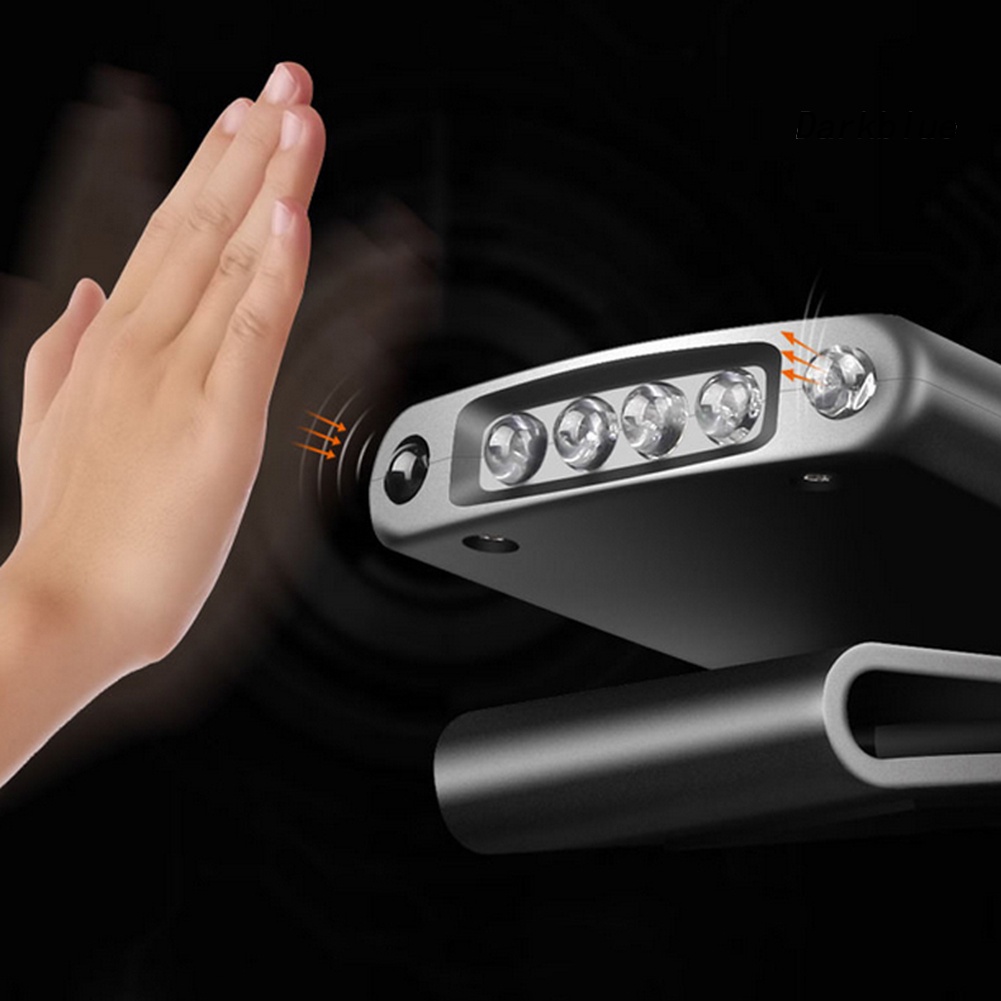 Đèn LED Kẹp Mũ Lưỡi Trai Có Thể Sạc Lại Bằng Cổng USB Cho Câu Cá / Leo Núi