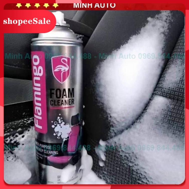 [Mẫu mới] Bình Xịt Tẩy Đa Năng Dạng Bọt Flamingo 650ml - Vệ Sinh Nội Thất Oto, Nội Thất Gia Đình