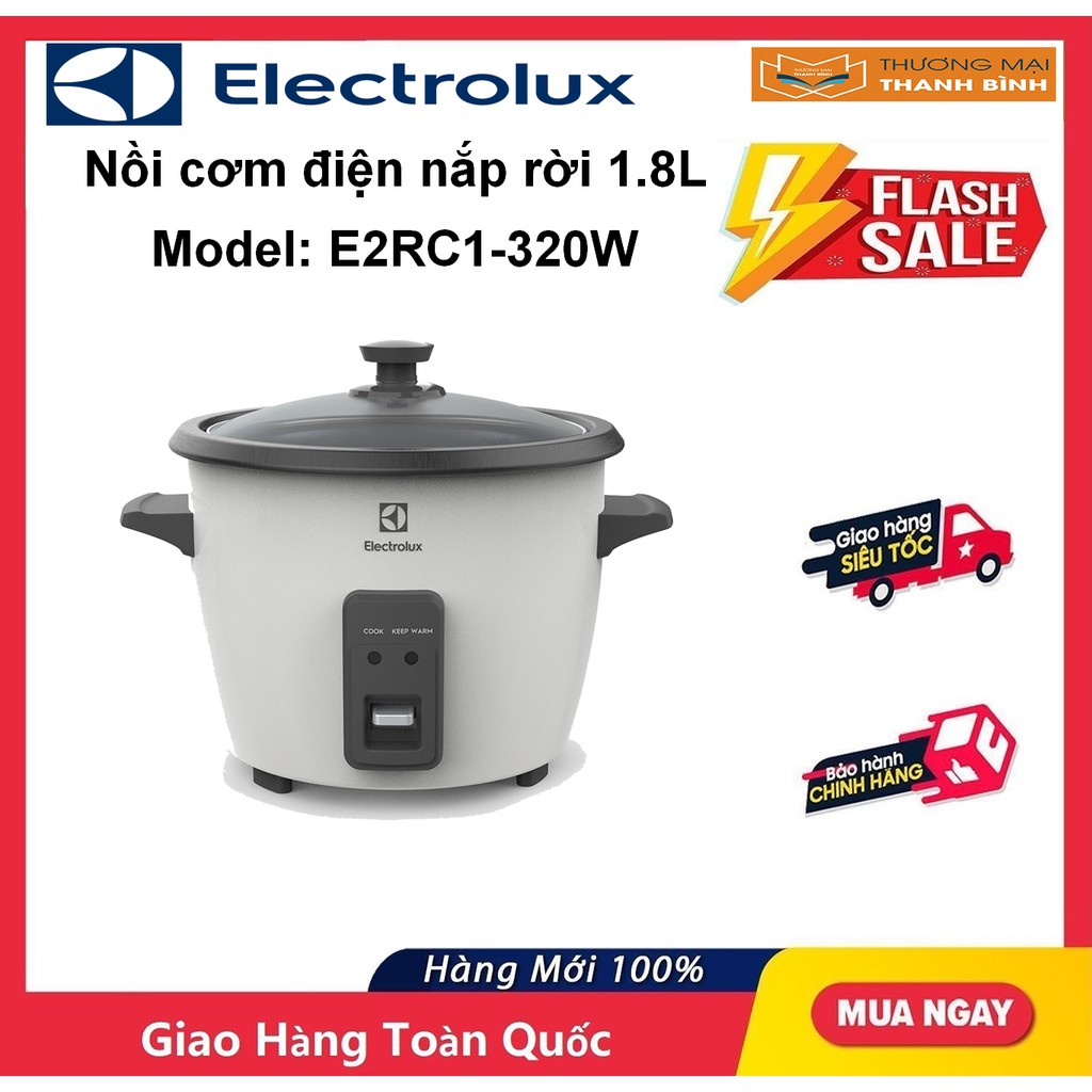 Nồi cơm điện nắp rời 1.8 lít Electrolux E2RC1-320W