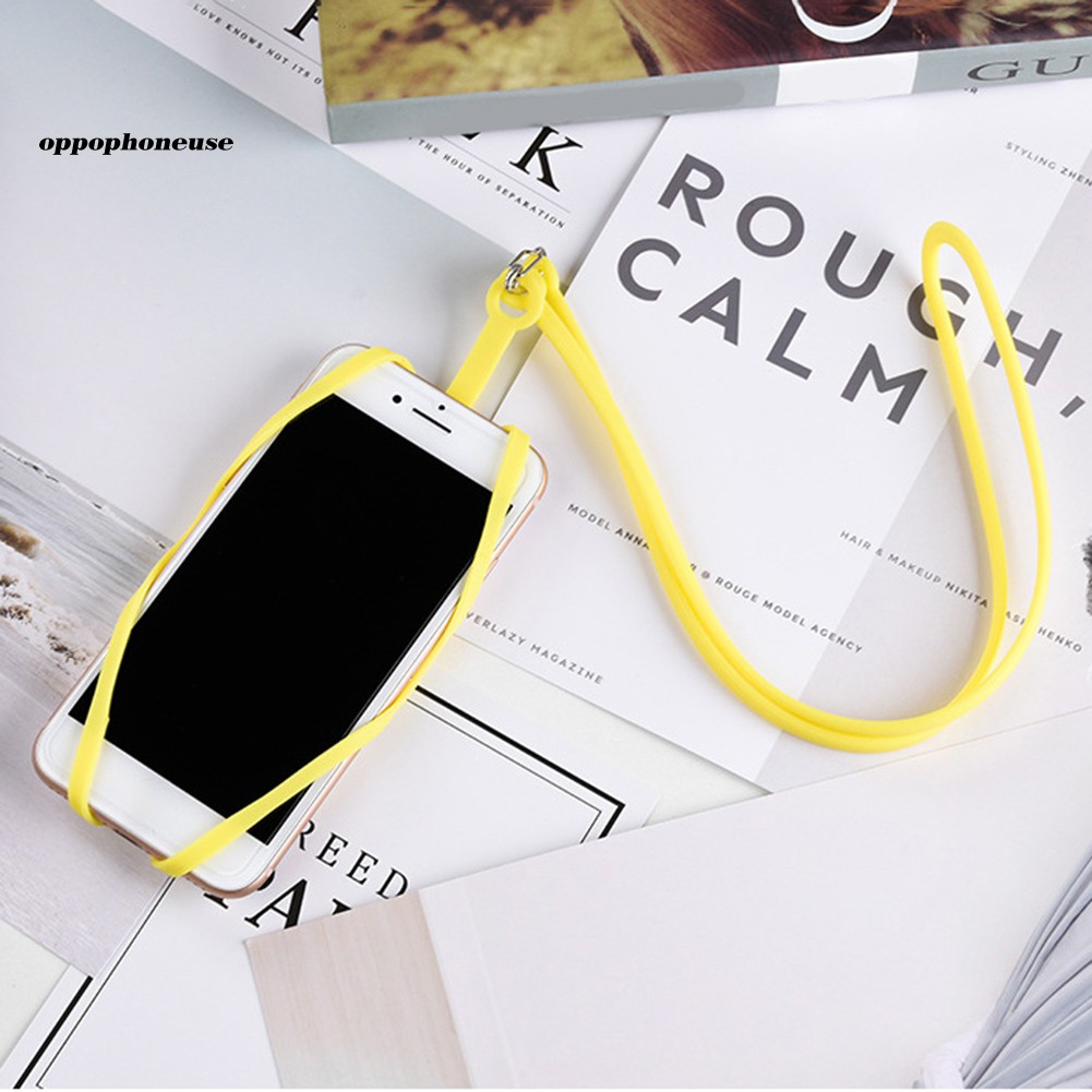 Ốp Lưng Silicon Có Dây Đeo Cho Oppo