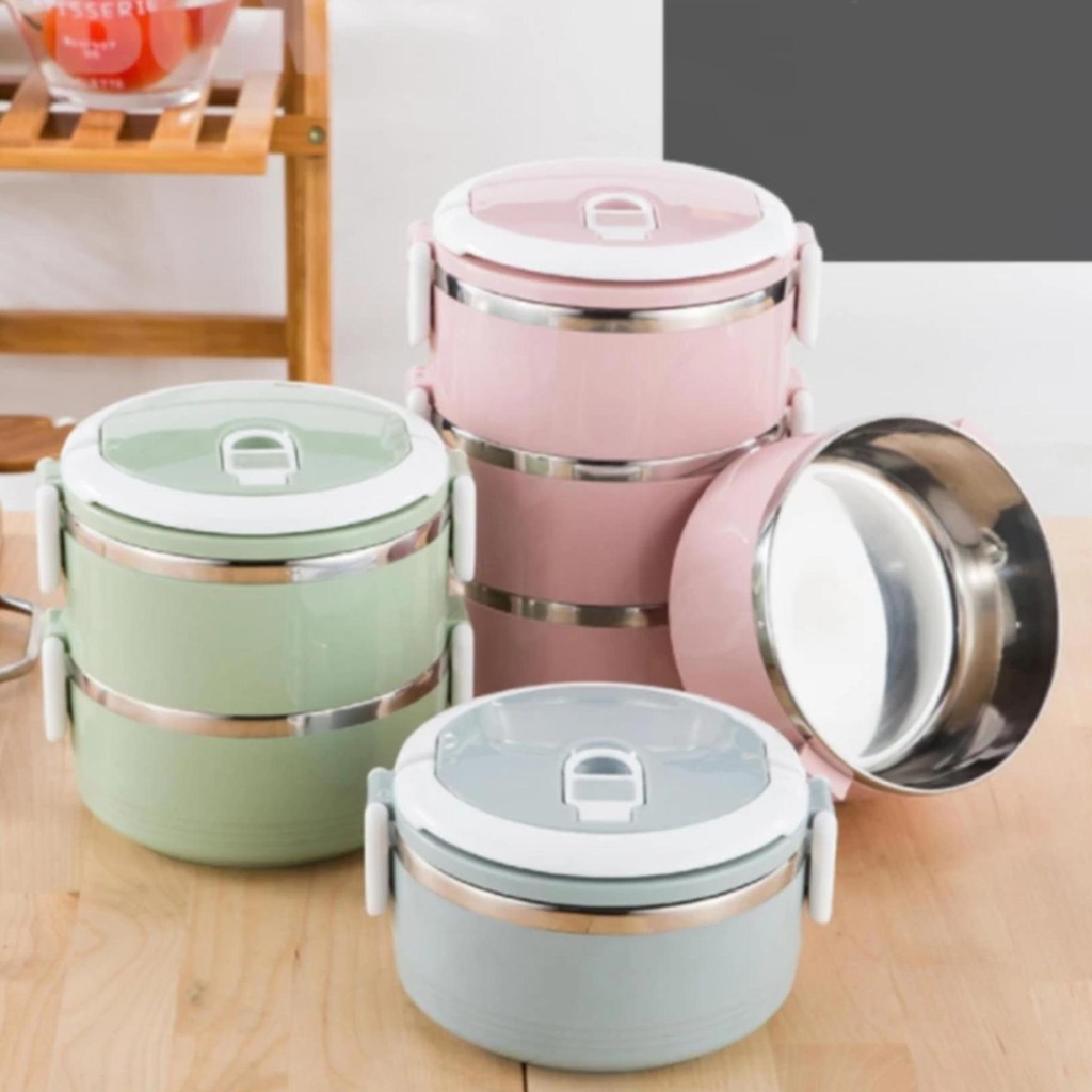 Cặp lồng lúa mạch 4 tầng -  - Cà Mên Giữ Nhiệt 4 Tầng Lúa Mạch