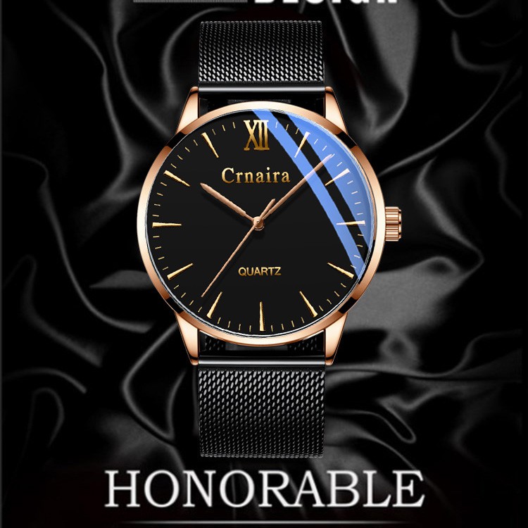 (TRỢ GIÁ KHỦNG) Đồng Hồ Nam CRNAIRA JAPAN Máy Mỏng Dây Thép Mành Cao Cấp _Full Box | BigBuy360 - bigbuy360.vn