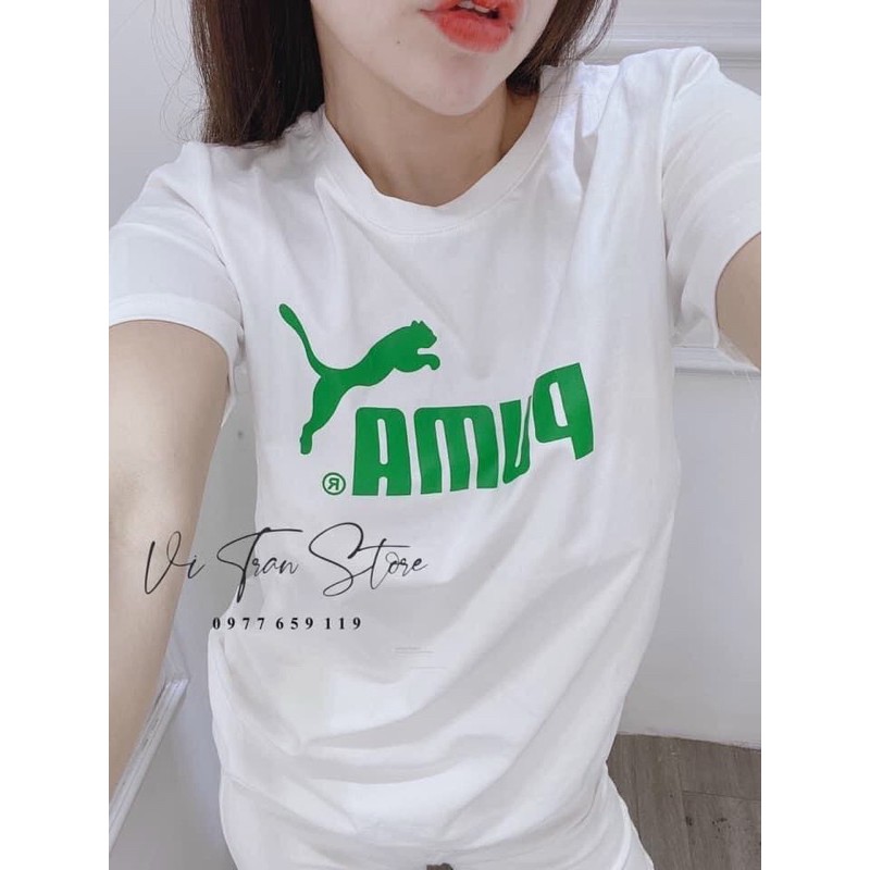 Áo thun giấy PUMA tay ngắn cổ tròn (có ảnh thật hình cuối)