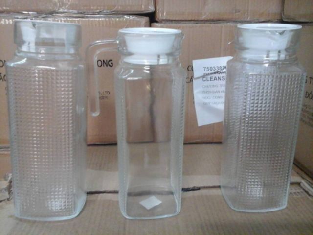 Bình đựng nước thủy tinh 1.1lít