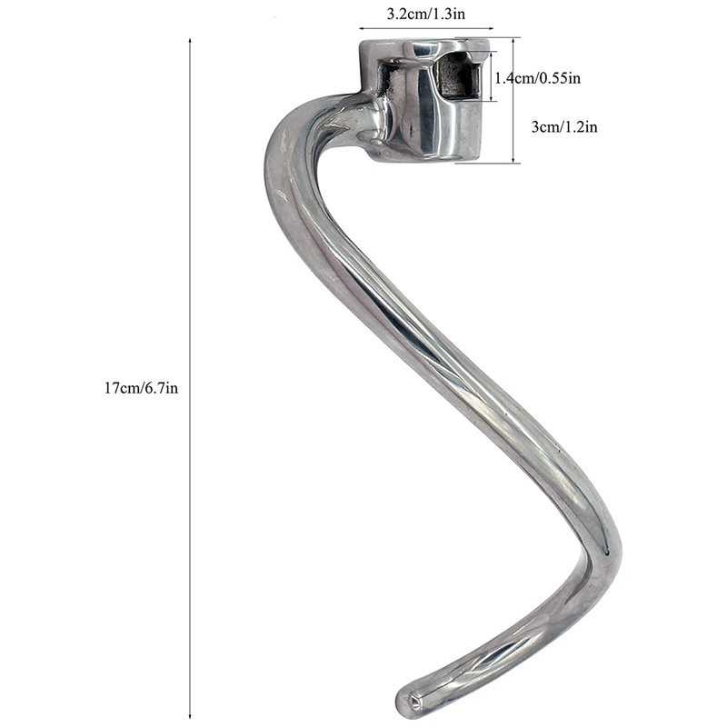 Móc Trộn Bột Làm Bánh Bằng Thép Không Gỉ 7 Tầng Cho KitchenAid KSM7990 KSM7581