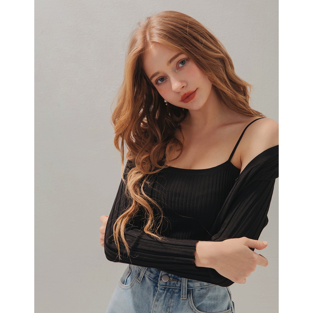 Set áo len 2 dây kèm áo khoác nữ Air Space 2040127007 | BigBuy360 - bigbuy360.vn