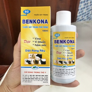 Thuốc sát khuẩn khử trùng trị nấm vi khuẩn diệt rong rêu Benkona 100ml