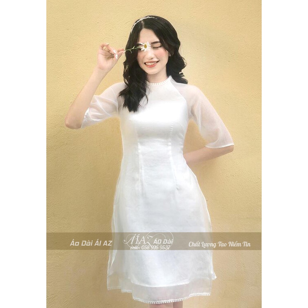 Áo Dài Cách Tân Nữ Tay Lỡ AD17