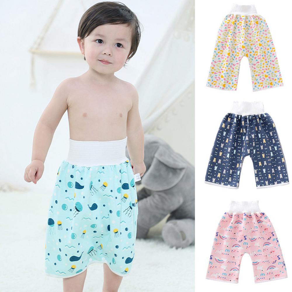 Tã Lót Dạng Váy Ngắn Chống Thấm Nước Họa Tiết Hoa Anh Đào Đám Mây Dễ Thương Dành Cho Em Bé