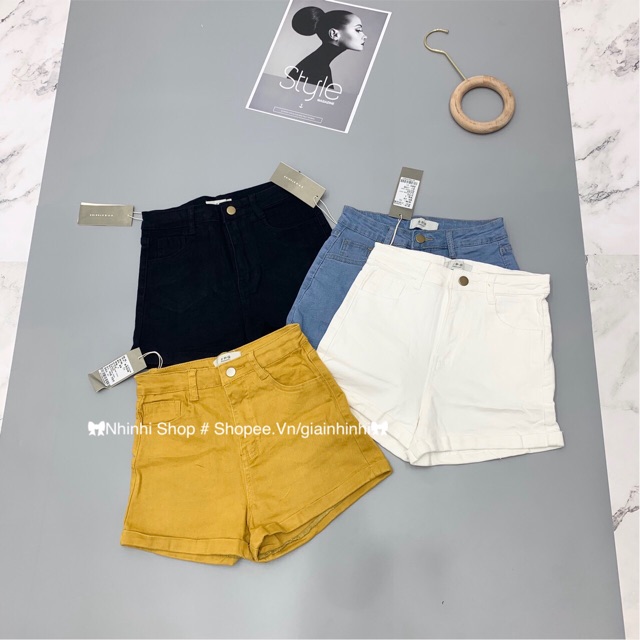 Quần short màu chất giãn, Quần short nữ cap cao QS6300 - NhiNhi Shop