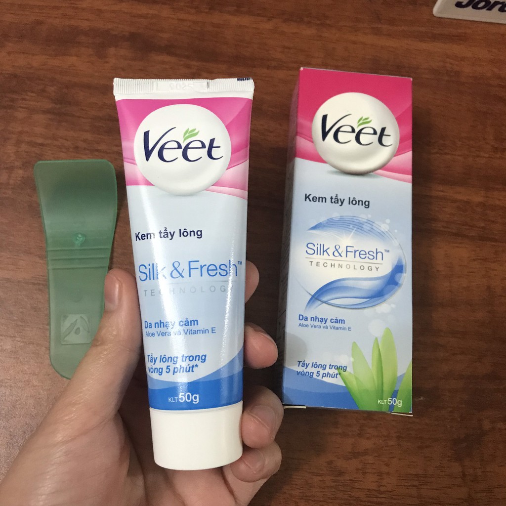KEM TẨY LÔNG VEET DÀNH CHO DA THƯỜNG & DA NHẠY CẢM  SILK & FRESH (25-50g) | BigBuy360 - bigbuy360.vn