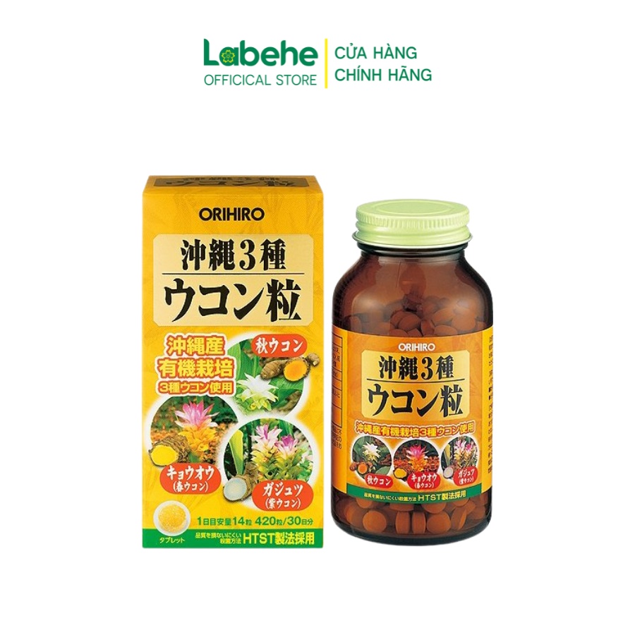 Viên uống nghệ 3 mùa Okinawa Orihiro 420 viên