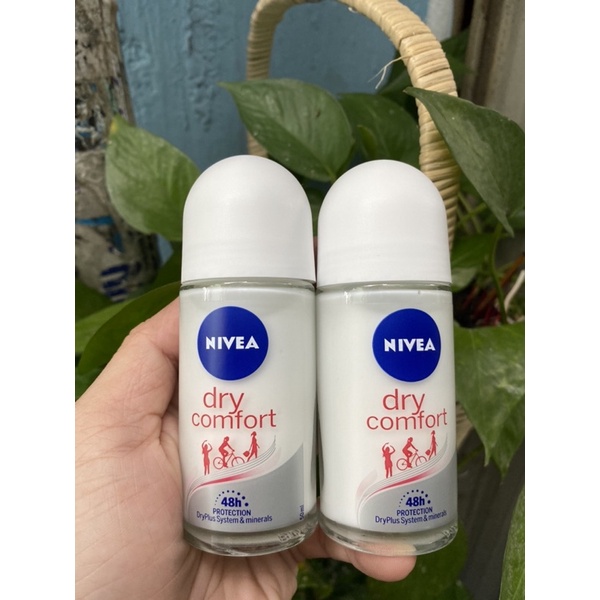 [ Date 2024 ] Lăn Khử Mùi Nivea Dry comfort 50ml Chính Hãng