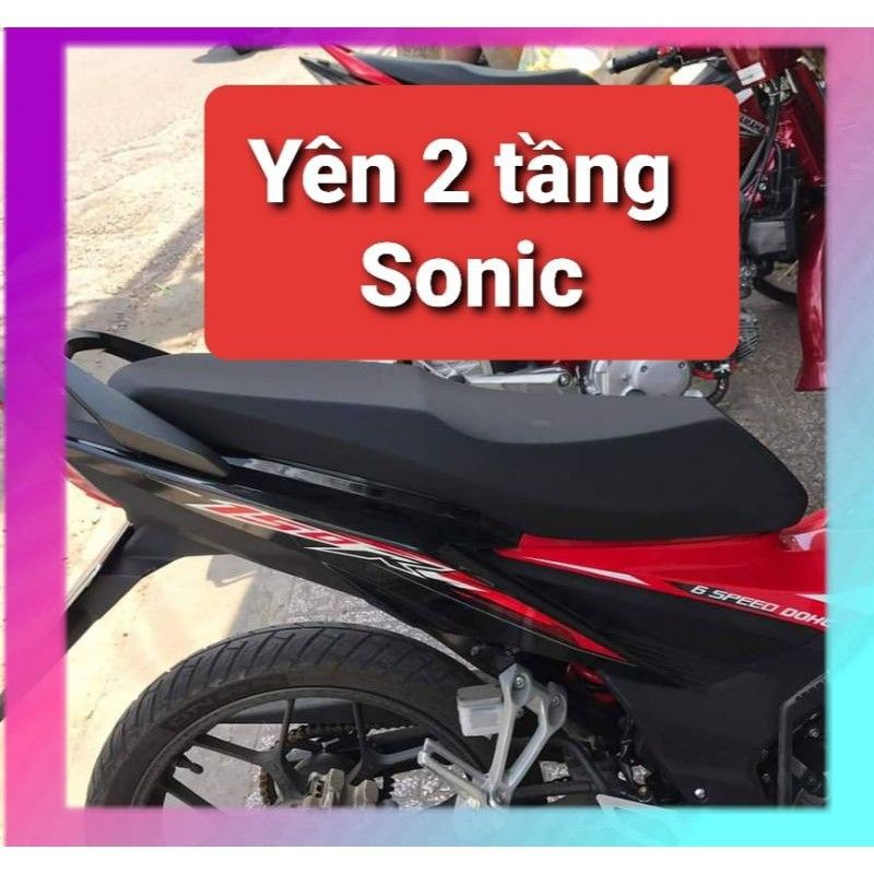 Yên gọt 2 tầng Sonic  + da co giãn 4 chiều nhiều mẫu lựa chọn