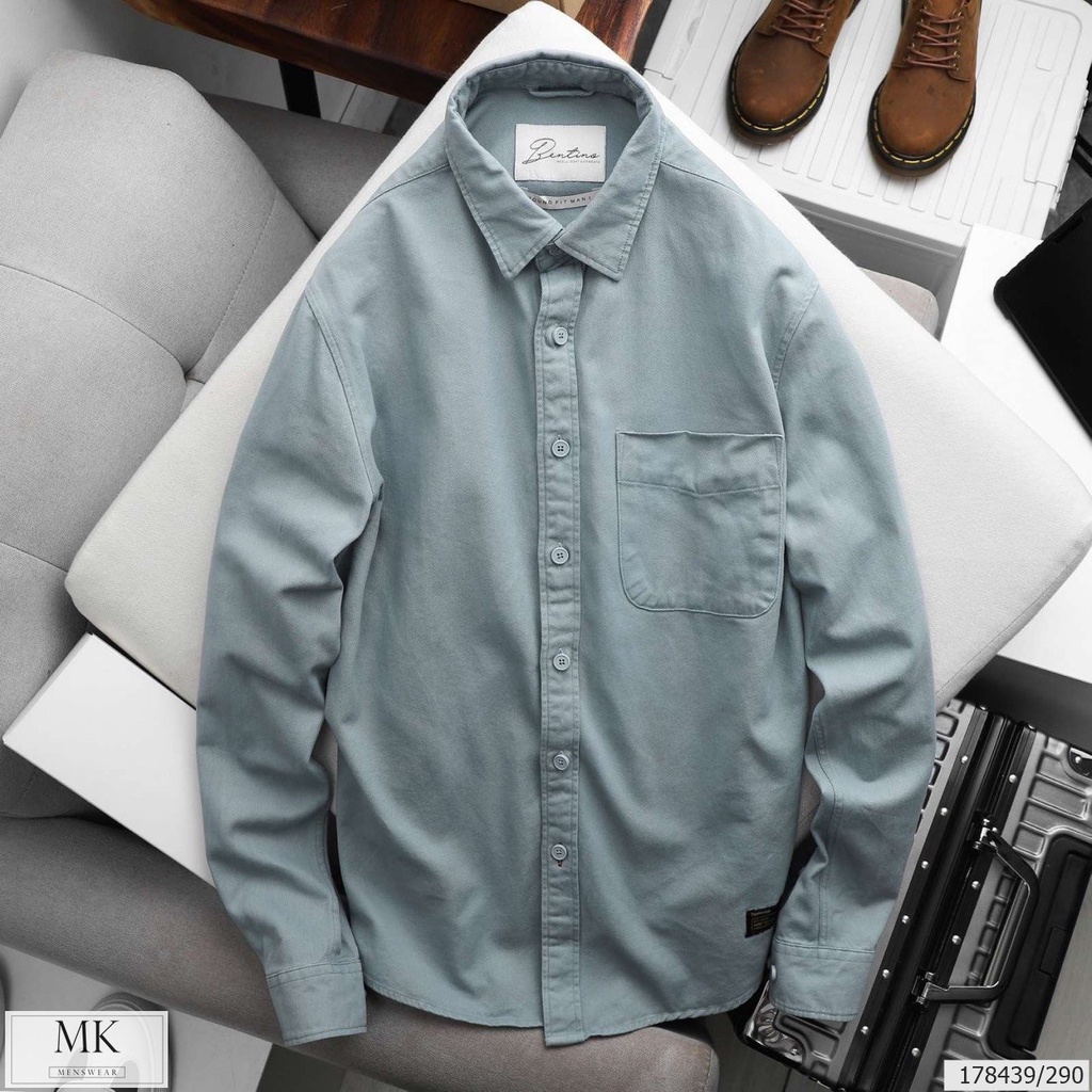 [ẢNH THẬT] Sơ Mi Kaki Nam Basic