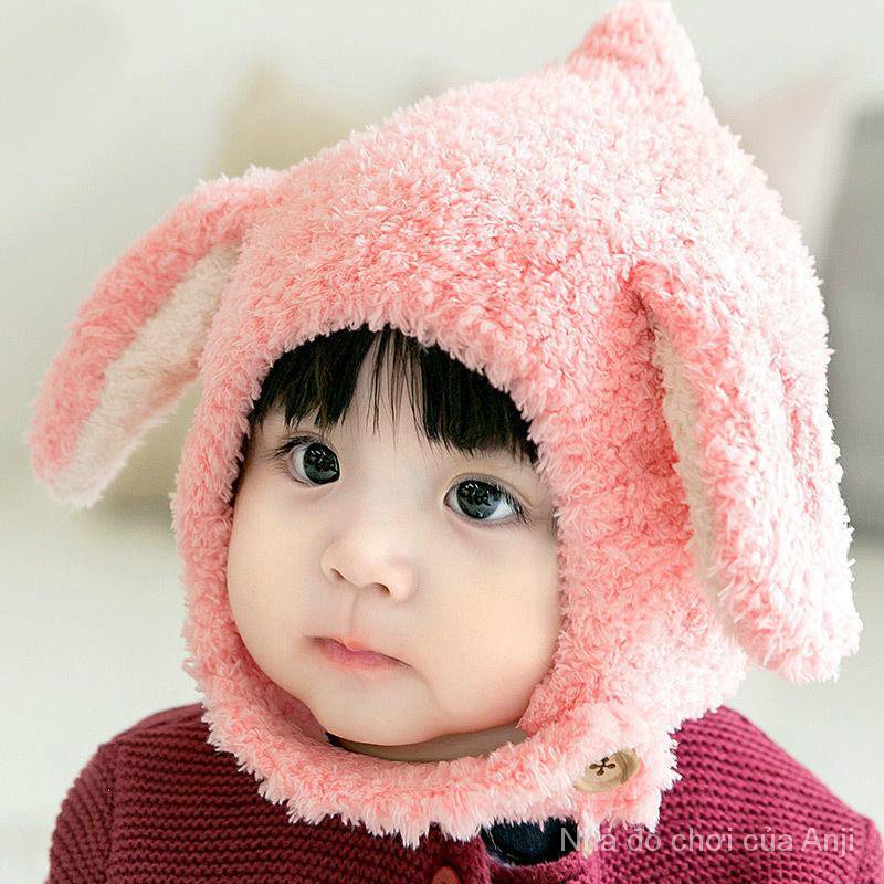 Warm Baby Hats Windproof Plush Baby 1-2 Years Old Woolen Hat