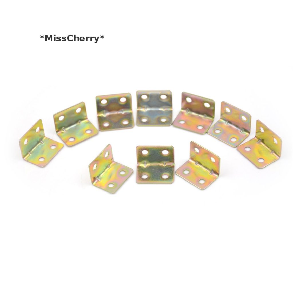 Set 10 Giá Đỡ Góc Vuông 90 Độ Bằng Kim Loại Kích Thước 25x25x16mm
