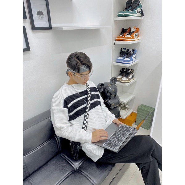 Áo Len kẻ ( ảnh thật shop chụp ) | BigBuy360 - bigbuy360.vn