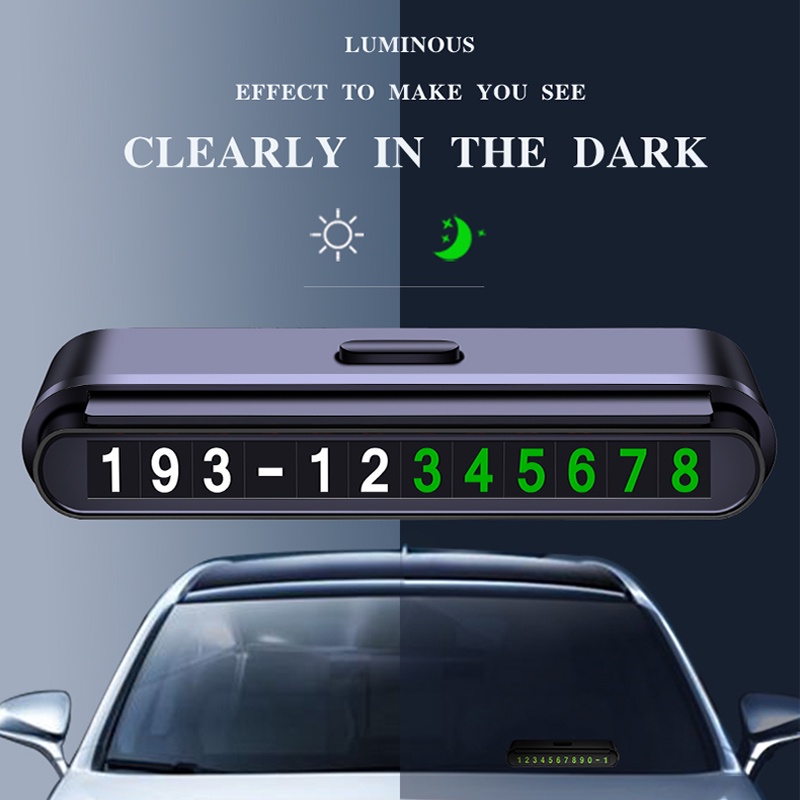 Bảng số điện thoại đỗ xe hơi tạm thời tiện dụng