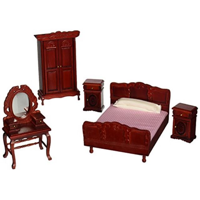 Bộ bàn ghế tủ phòng ngủ cho búp bê