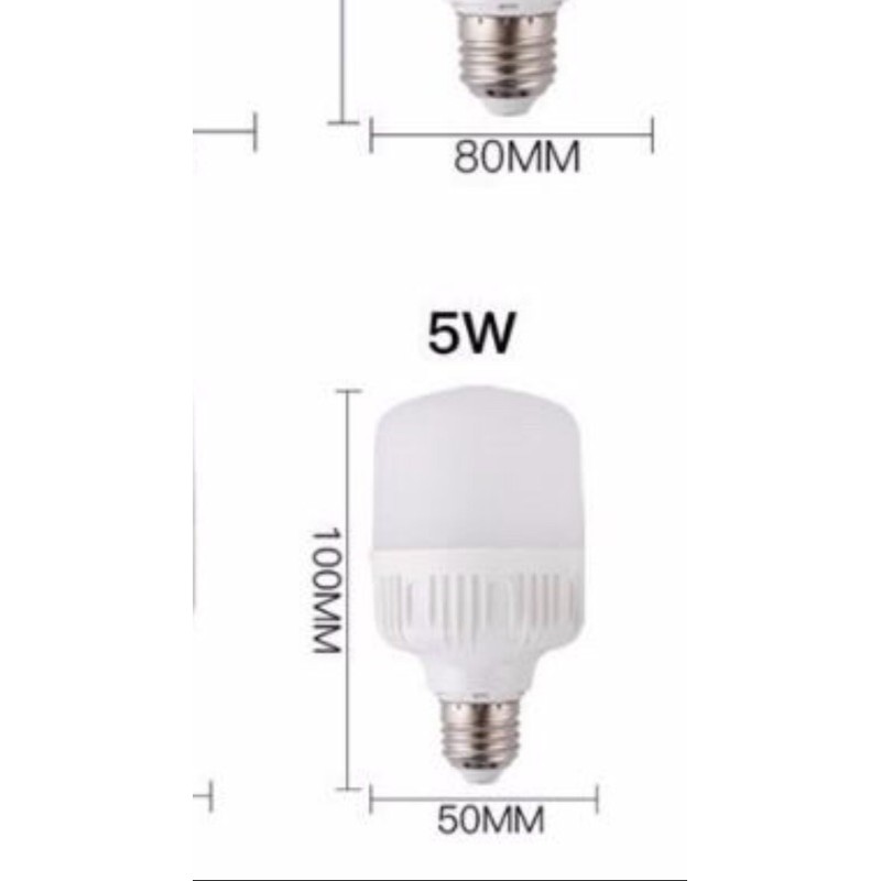 Sét 10 bóng trụ 5w