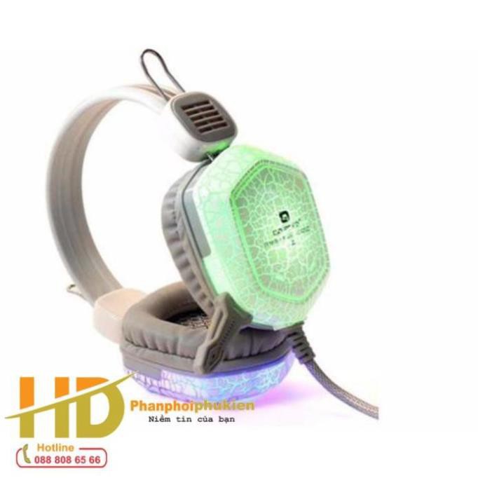 Tai Nghe Chụp Tai Chuyên Game Qinlian A7 Đèn Led Đổi Màu, Tai Nghe Chùm Đầu Có Micro, Dùng Cho Máy Tính Và Điện Thoại