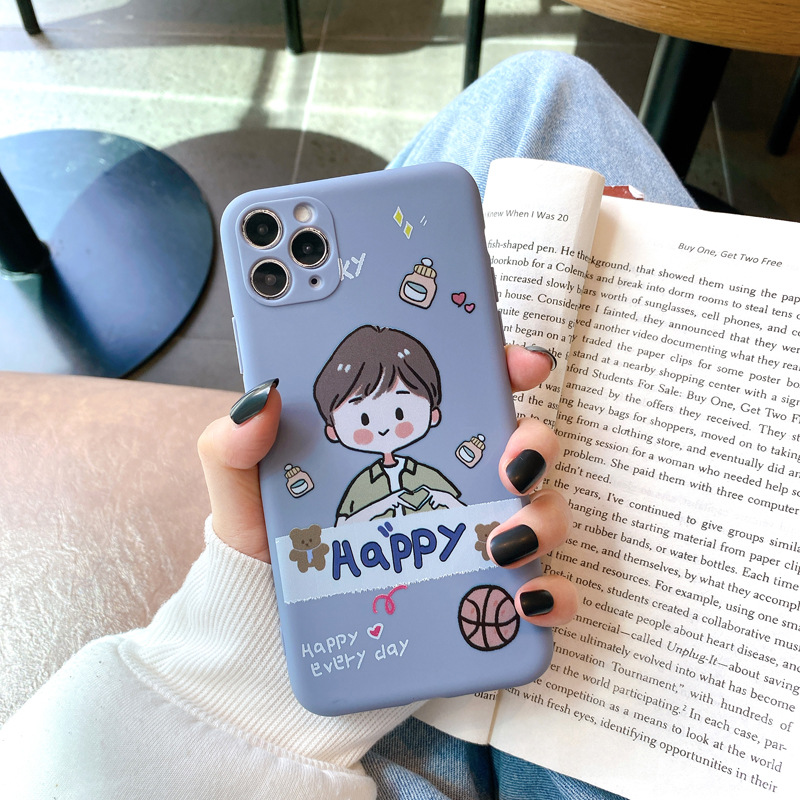 Dễ Thương Ốp Điện Thoại In Hình Cặp Đôi Đáng Yêu Cho Iphone Xs / 11promax 8plus / 7p Xr / Se | BigBuy360 - bigbuy360.vn