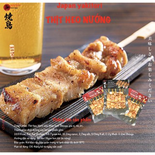 Ba chỉ heo xiên nướng ăn liền vị Yakitori