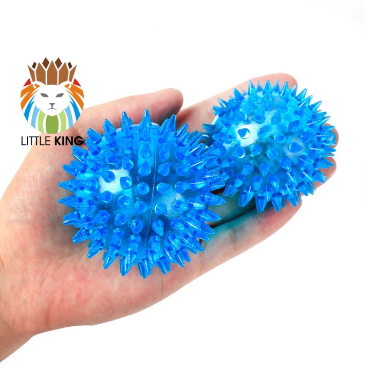 Đồ chơi cho chó mèo bóng gai chút chít có đèn Led phát sáng Little King pet shop