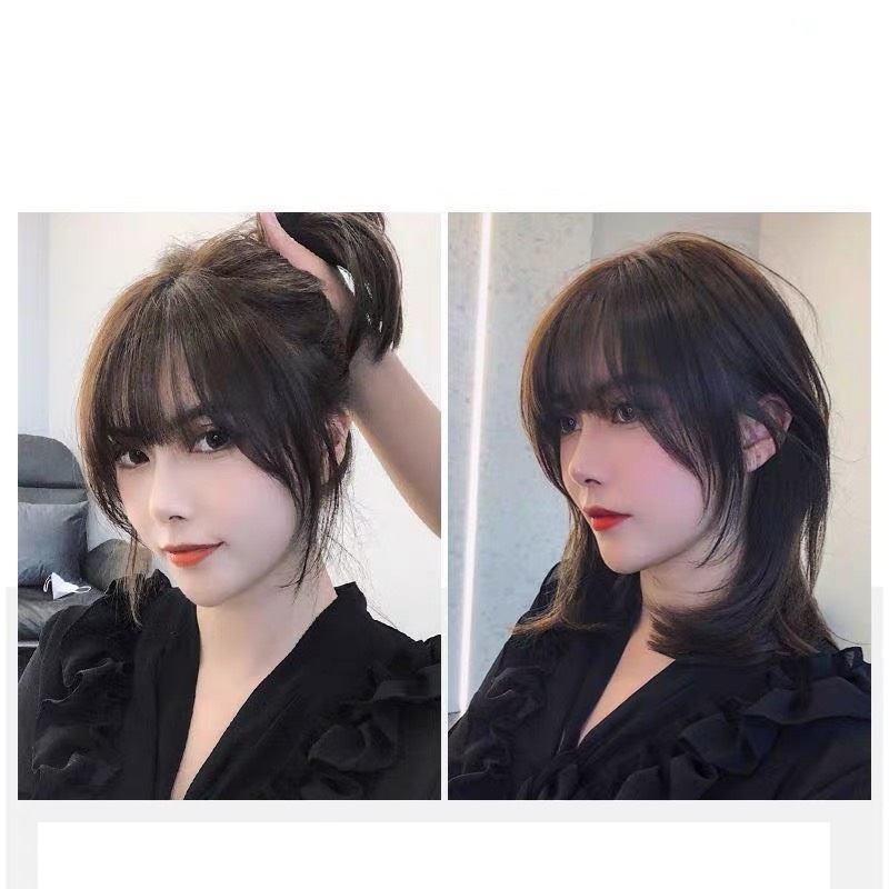 Tóc giả mái phủ hói có mái có rãnh da đầu